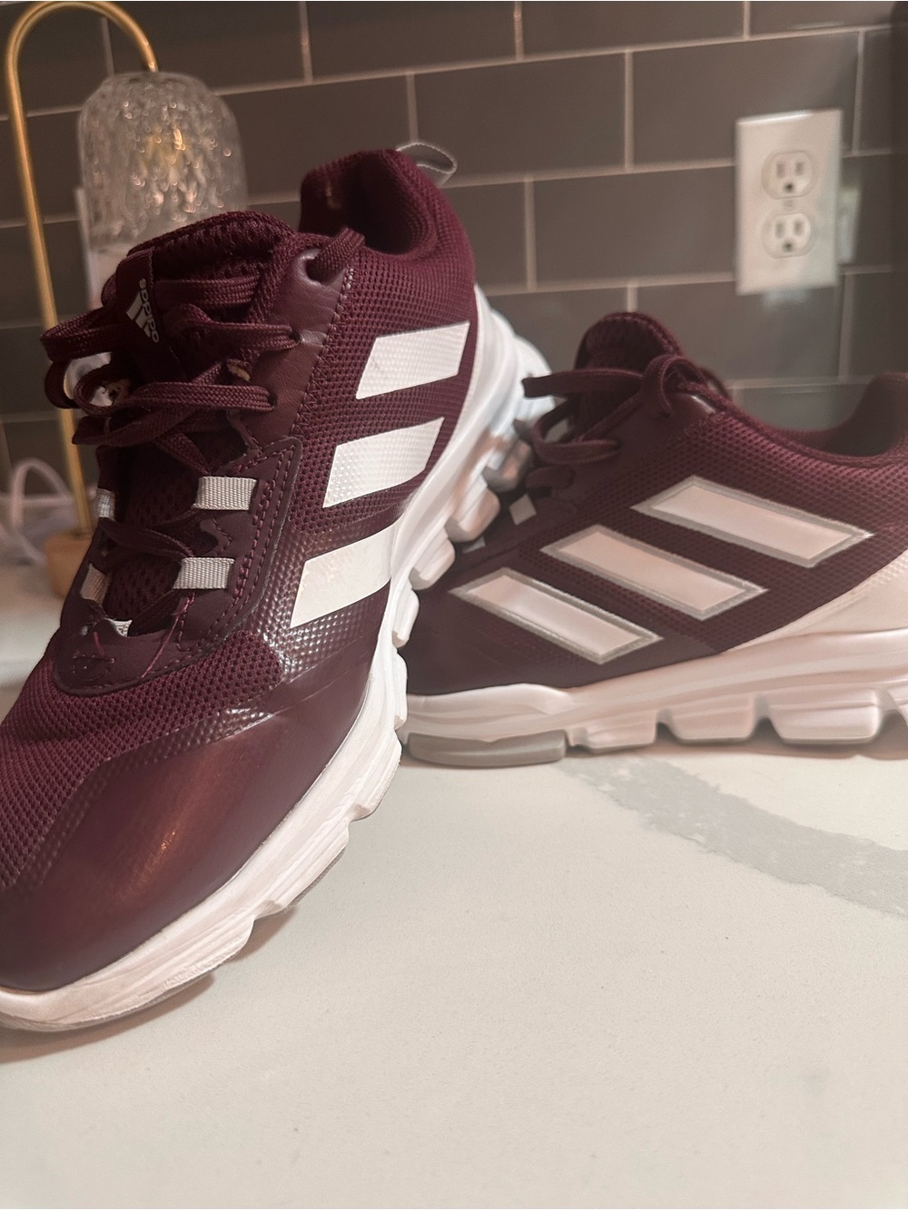 adidas speed trainer 5 team maroon/white/silver Men’s 8.5